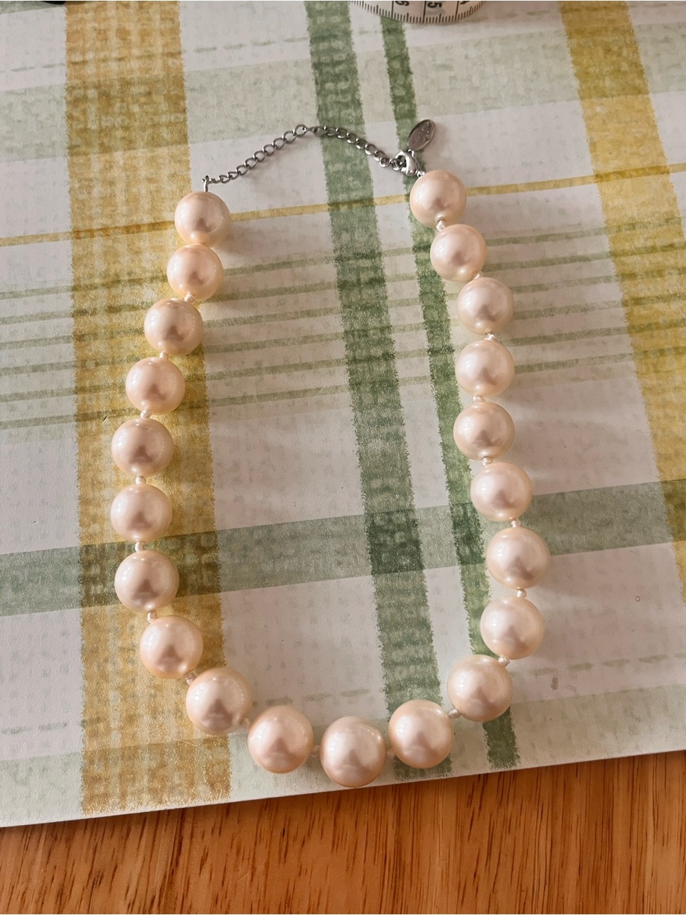 Ann Taylor Vintage Faux Pearl Hand Knotted Necklace